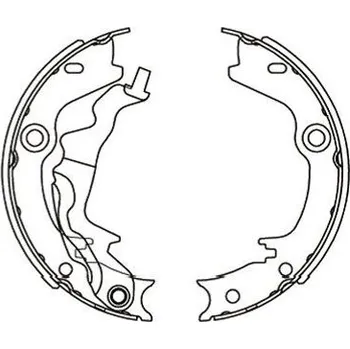 Brzdová čelist Sada brzdových čelistí KAVO PARTS KBS-3416