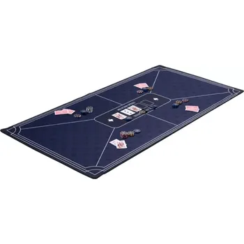 podložka na cvičení Pokerová podložka modrá 118 x 59 cm