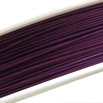 Materiál na výrobu šperku Ocelové lanko fialové 0,45 - 1 m