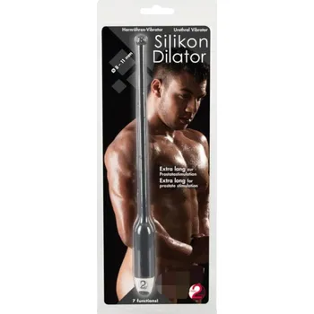 Vibrátor You2Toys DILATOR - silikonový močový vibrátor - černý (8-11 mm)