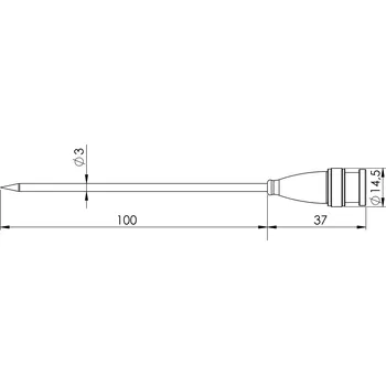 Greisinger GF 2T vpichovací sonda -70 do 250 °C typ senzoru Pt1000