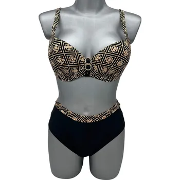 Dámské plavky Life Beach dámské oříškové dvoudílné plavky Barva: Oříšková, Velikost: 2XL