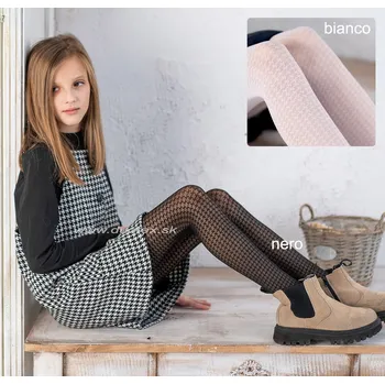 Dámské punčochy KNITTEX Punčochové kalhoty Chicca3D30 Barva: bianco, Velikost: 140-146