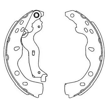 Brzdová čelist Sada brzdových čelistí KAVO PARTS KBS-8914