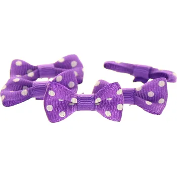 Stuha Mašlička puntík fialová
