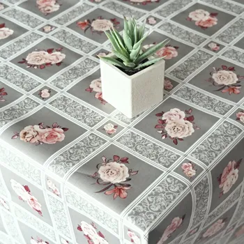 ubrus PVC ubrusovina - Káro růže