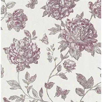 Tapeta Vliesové tapety na zeď květy vínově červené 6335-16