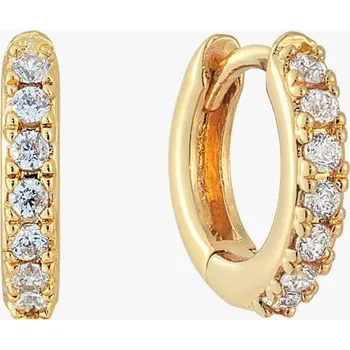 Náušnice Pave Hug Gold Hoop náušnice