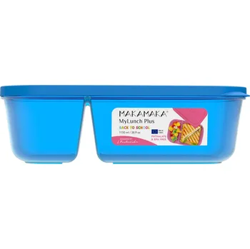 Svačinový box Dělený svačinový box MyLunch Plus 1150 ml Barva: modrá