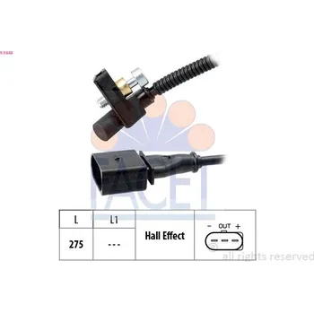 Motor automobilu Generátor impulsů, klikový hřídel FACET 9.0448
