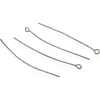 Materiál na výrobu šperku Ketlovací jehly platinová úprava 50mm - 20 ks