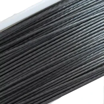 Materiál na výrobu šperku Ocelové lanko antracitové 0,38 - 5 m