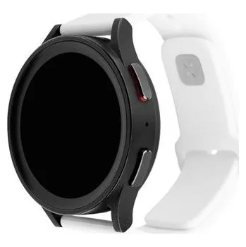 Řemínek na hodinky Fixed Set silikonových řemínků Silicone Sporty Strap s Quick Release 20mm pro smartWatch, bílý