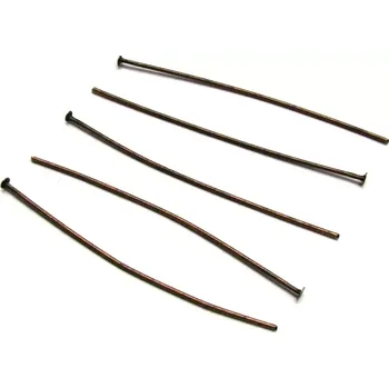 Materiál na výrobu šperku Ketlovací nýty staroměděné 50mm - 20 ks