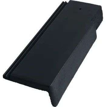 Střešní krytina Taška krajní pravá BMI BRAMAC půlená Tegalit protector – ebenově černá