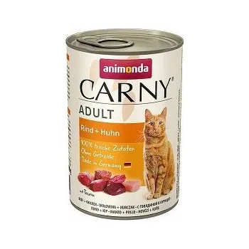 Volný čas Animonda Cat Carny Adult příchuť: hovězí a kuřecí 400g