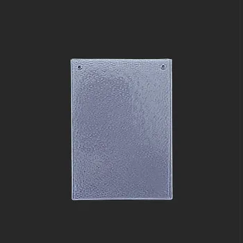 obdélník - závěsná dekorace - čiré sklo (ruční výroba) - A10