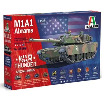 Plastikový model Italeri Model Kit War Thunder tank 35108 - M1A1 Abrams (1:35)