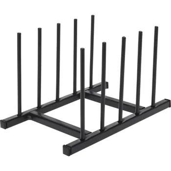 Odkapávač na nádobí Koopman International Kovový stojan na talíře nebo prkénka 20 x 12,5 cm černý