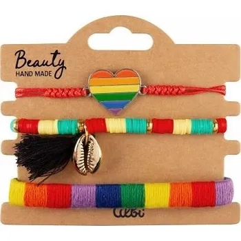 Náramek ALBI Náramky - Duhové srdce