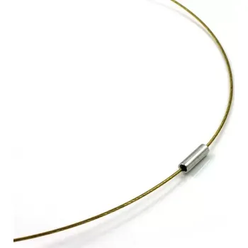 Materiál na výrobu šperku Obruč na náhrdelníky nerez - 1 ks