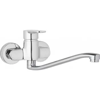 Vodovodní baterie JB Sanitary M10 30 40 Dřezová nástěnná baterie, 100 mm, ramínko ploché S 300 mm