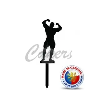 Jedlá dekorace na dort Zápich do dortu - Kulturista