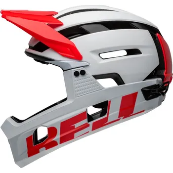 Cyklistická přilba Helma Bell Super Air R Spherical Mat White/Infrared Velikost: M