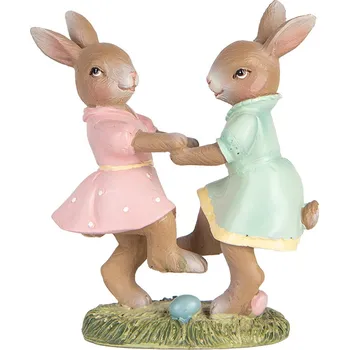 Clayre & Eef - Dekorativní figurka králičích holek 6PR5437