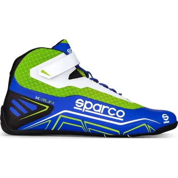 Pánská móda Kartingové boty Sparco K-Run, barva: modro-zelená, velikost: 34