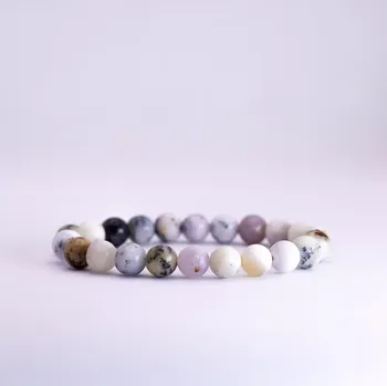 Náramek Náramek z minerálů - Bílý Africký Opál