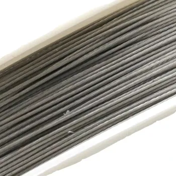 Materiál na výrobu šperku Ocelové lanko stříbrné 0,45 - 1 m