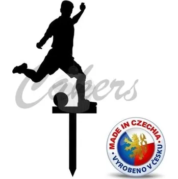 Jedlá dekorace na dort Zápich do dortu - Fotbalista