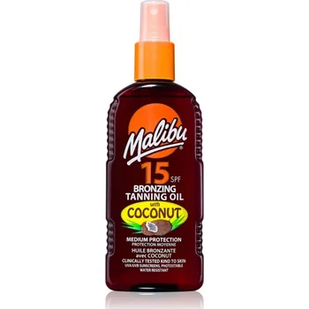 Stínicí technika Malibu Bronzing Tanning Oil olej na opalování s bronzerem 200 ml