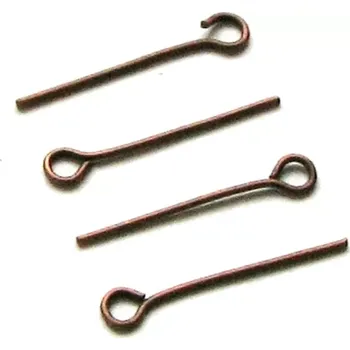 Materiál na výrobu šperku Ketlovací jehly staroměděné 20mm - 50 ks