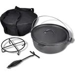 vidaXL Litinový hrnec 5,6 L Dutch Oven s příslušenstvím