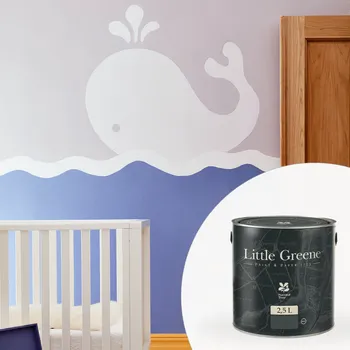 barva na zeď Little Greene Barva na štukovou zeď - Matná vysoce omyvatelná a odolná - 2,5L - Intelligent Eggshell Vyberte odstín:: Tivoli (206)