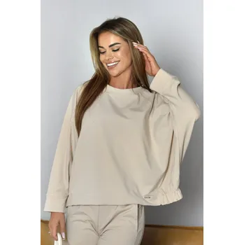 Dámská mikina CLEA BLOUSE světle béžová L/XL