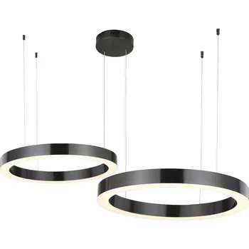 Závěsné LED svítidlo CIRCLE Step into Design 60+80 cm šedé, nastavitelné do obýváku