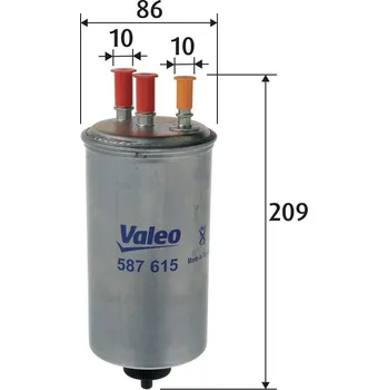 Filtr do auta Palivový filtr VALEO 587615