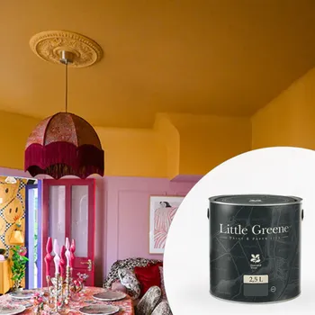 barva na zeď Little Greene Barva na strop - Matná omyvatelná - 2,5L - Intelligent Matt Emulsion Vyberte odstín:: Welcome Dark (181)