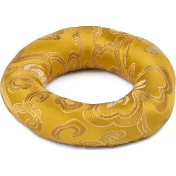 Perkuse Polštářek pod tibetskou mísu ø 10 cm žlutý (vhodný na mísu o průměru 11–13 cm)