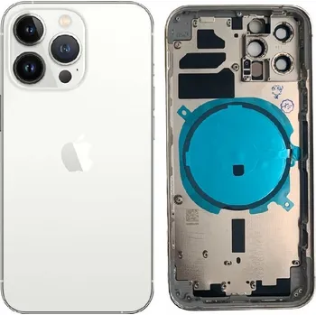 Náhradní kryt pro mobilní telefon Apple iPhone 13 Pro - Zadní housing (Silver)