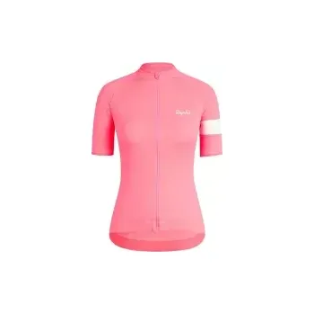 cyklistický dres Rapha Dámský cyklistický dres Core Visibility Pink - L