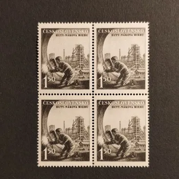 Sběratelství Čtyřblok ČSR, 1,50 Kčs, Pof.633**
