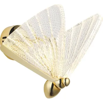 Nástěnné svítidlo Nástěnné LED svítidlo zlaté BEE Step into Design moderní do obýváku a ložnice 22 cm