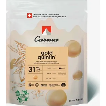 Čokoláda CARMA GOLD QUINTIN (31%) 1,5 kg - švýcarská čokoláda
