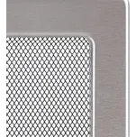 KRATKI 220 x 370 nerezová broušená matná krbová mřížka