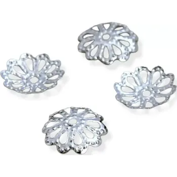 Materiál na výrobu šperku Kaplík platinový 9mm - 10 ks