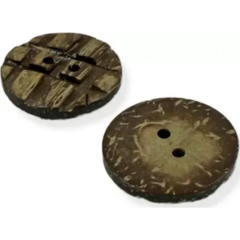 Knoflík Knoflíky kokosové s mřížkou 40" - 2 ks